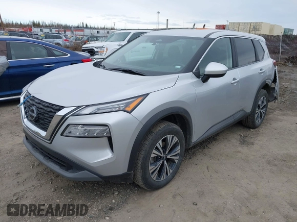 2023 Nissan Rogue SV with VIN 5N1BT3BB6PC792126, listed as a IAAI auction lot 42162941 with 43,499 mi miles. Bid and sale history available at carsss.com. Image 2.