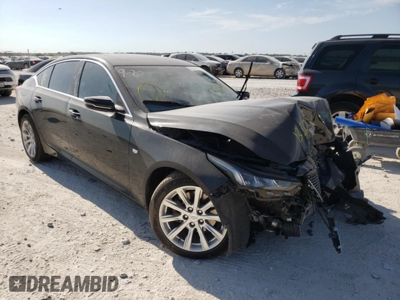 2020 Cadillac CT5 Luxury z VIN 1G6DW5RK7L0130737, wystawiony jako Copart lot #82839253 z przebiegiem Nie podano mil oraz Szkoda całkowita • Salvage title. Historia ofert i sprzedaży dostępna na DreamBid. Obrazek 1.