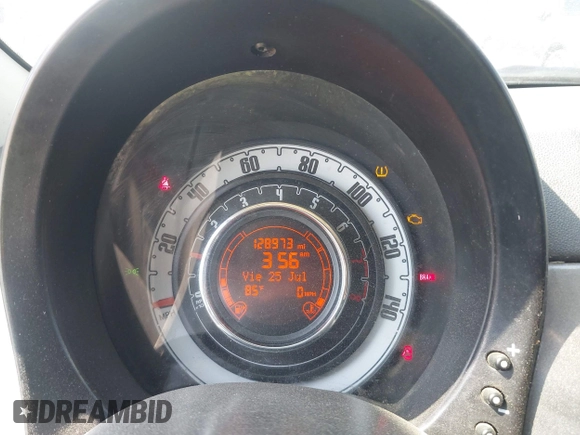 2012 FIAT 500 Pop with VIN 3C3CFFAR5CT303797, listed as a IAAI auction lot 42606833 with 128,973 mi miles and . Bid and sale history available at DreamBid. Image 7.