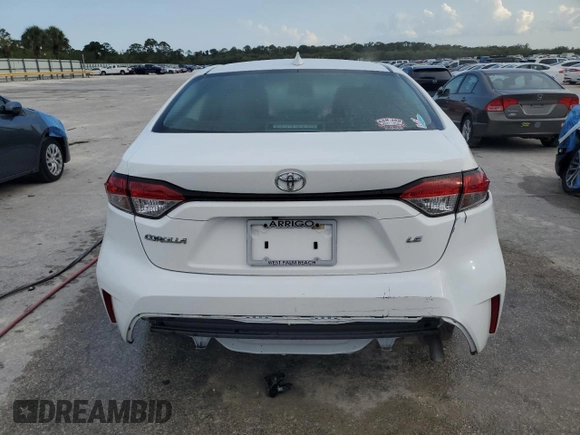 2023 Toyota Corolla LE with VIN 5YFB4MDE8PP021236, listed as a Copart auction lot 52107675 with 24,146 mi miles and Salvage Title. Bid and sale history available at carsss.com. Image 6.