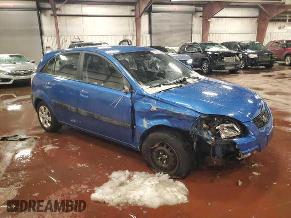 2009 Kia Rio LX with VIN KNADE243196505992, listed as a Copart auction lot 46054315 with 118,647 mi miles and Clean Title. Bid and sale history available at carsss.com. Image 4.