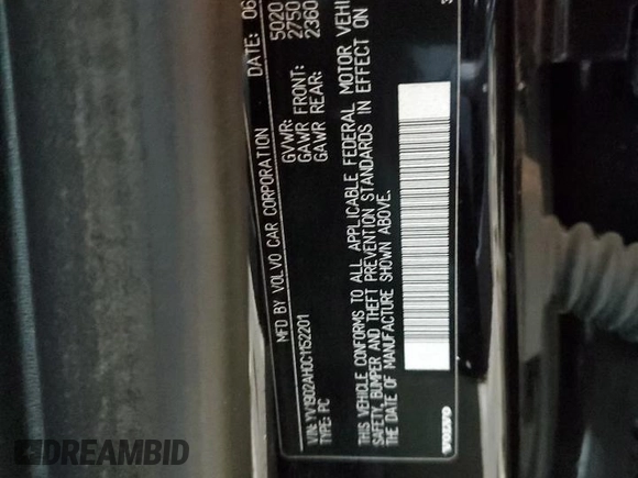 2012 Volvo S80 3.0L с VIN YV1902AH0C1152201, выставлен на аукционе Copart как лот 86698174 с пробегом 97 389 миль миль и Списание • Salvage title. История ставок и продаж доступна на DreamBid. Изображение 12.
