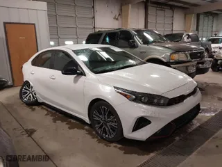 2023 Kia Forte GT-Line with VIN 3KPF54AD5PE559369, listed as a IAAI auction lot 41628608 with 24,834 mi miles. Bid and sale history available at carsss.com. Image 1.