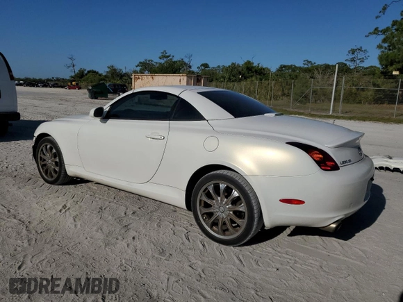 2005 Lexus SC with VIN JTHFN48Y550062870, listed as a Copart auction lot 52854375 with 135,784 mi miles and Salvage Title. Bid and sale history available at carsss.com. Image 2.
