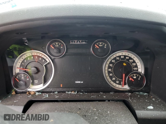 2018 Ram 1500 Harvest with VIN 1C6RR7LT3JS110369, listed as a Copart auction lot 80396834 with 159,568 mi miles and Salvage title. Bid and sale history available at DreamBid. Image 9.
