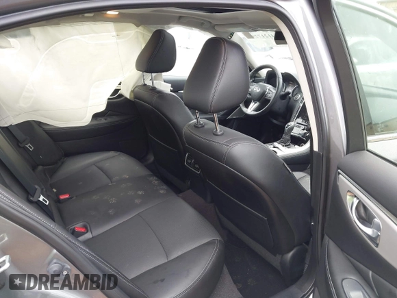2023 Infiniti Q50 Luxe with VIN JN1EV7BP3PM511881, listed as a IAAI auction lot 41217294 with 18,620 mi miles and . Bid and sale history available at DreamBid. Image 8.