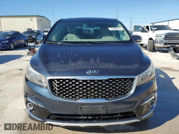 2016 Kia Sedona SX-L with VIN KNDME5C13G6176231, listed as a Copart auction lot 73390174 with Not Provided miles and Salvage Title. Bid and sale history available at carsss.com. Image 5.