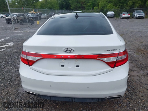 2016 Hyundai Azera Limited with VIN KMHFH4JG6GA507801, listed as a IAAI auction lot 42292585 with 156,460 mi miles and . Bid and sale history available at DreamBid. Image 17.