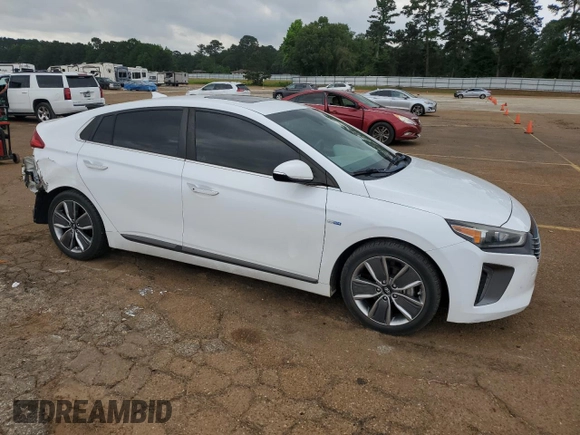2019 Hyundai Ioniq Limited z VIN KMHC05LC6KU138357, wystawiony jako Copart lot #55044845 z przebiegiem 78 149 mil mil oraz Szkoda całkowita • Salvage title. Historia ofert i sprzedaży dostępna na DreamBid. Obrazek 4.