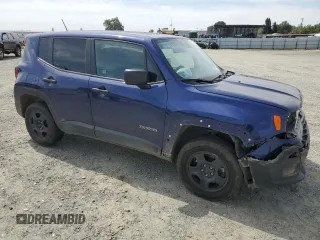 2017 Jeep Renegade Sport с VIN ZACCJBAB2HPG21509, выставлен на аукционе Copart как лот 53107375 с пробегом 54 565 миль миль и Списание • Salvage title. История ставок и продаж доступна на DreamBid. Изображение 4.