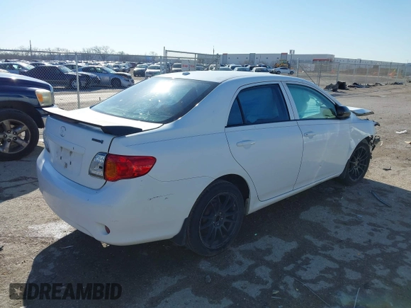2009 Toyota Corolla with VIN 1NXBU40EX9Z020788, listed as a IAAI auction lot 41760498 with 188,780 mi miles. Bid and sale history available at carsss.com. Image 4.