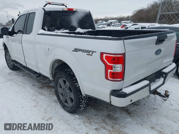 2020 Ford F-150 XL with VIN 1FTFX1E5XLKE18638, listed as a IAAI auction lot 41281632 with 102,146 mi miles. Bid and sale history available at carsss.com. Image 3.
