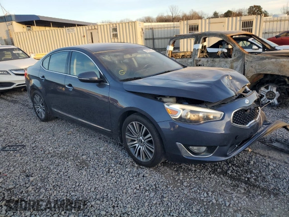 2014 Kia Cadenza Premium with VIN KNALN4D77E5129941, listed as a Copart auction lot 84058904 with 180,361 mi miles and Salvage Title. Bid and sale history available at carsss.com. Image 4.