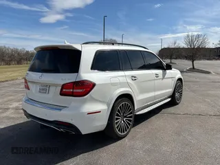 2019 Mercedes-Benz GLS with VIN 4JGDF7FE9KB210322, listed as a Copart auction lot 50453105 with 44,984 mi miles and Salvage Title. Bid and sale history available at carsss.com. Image 4.