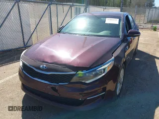 2017 Kia Optima LX with VIN 5XXGT4L33HG163285, listed as a IAAI auction lot 41802193 with 122,159 mi miles. Bid and sale history available at carsss.com. Image 6.