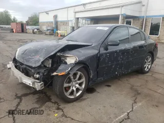 2005 Infiniti G35 z VIN JNKCV51FX5M307382, wystawiony jako Copart lot #55740055 z przebiegiem 132 761 mil mil oraz Szkoda całkowita • Salvage title. Historia ofert i sprzedaży dostępna na DreamBid. Obrazek 1.