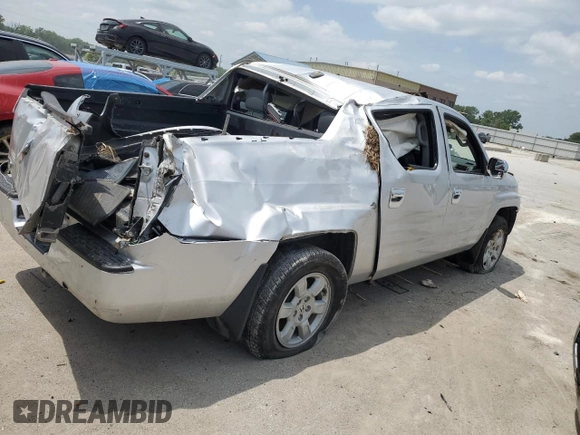 2007 Honda Ridgeline RTL with VIN 2HJYK16547H533699, listed as a Copart auction lot 61100115 with 241,366 mi miles and Salvage title. Bid and sale history available at DreamBid. Image 3.