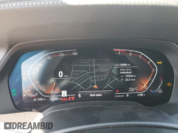 2021 BMW X5 xDrive40i with VIN 5UXCR6C09M9F71460, listed as a Copart auction lot 73531444 with 26,066 mi miles and Salvage title. Bid and sale history available at DreamBid. Image 9.