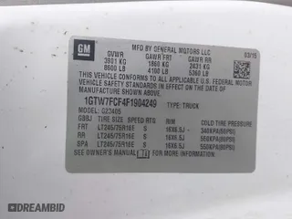 2015 GMC Savana Cargo Van with VIN 1GTW7FCF4F1904249, listed as a IAAI auction lot 41710471 with 178,930 mi miles. Bid and sale history available at carsss.com. Image 9.
