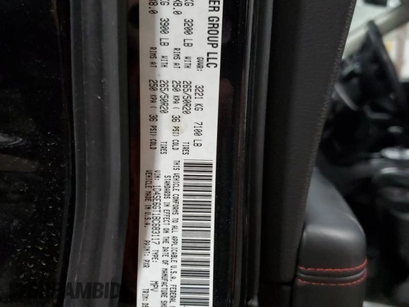 2011 Dodge Durango R/T with VIN 1D4SE6GT1BC683117, listed as a Copart auction lot 81585924 with 143,713 mi miles and Clean title. Bid and sale history available at DreamBid. Image 13.