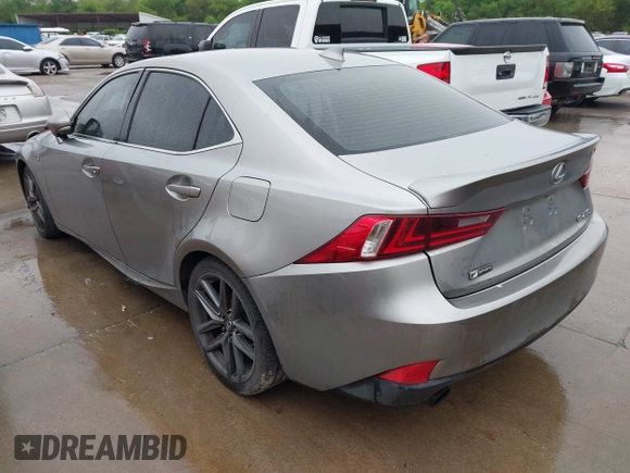 2015 Lexus IS with VIN JTHBF1D22F5055567, listed as a IAAI auction lot 41928372 with 175,725 mi miles. Bid and sale history available at carsss.com. Image 3.