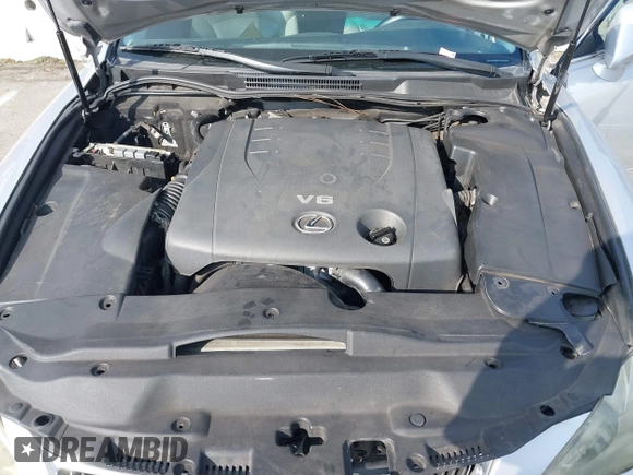 2006 Lexus IS 250 Manual with VIN JTHBK262765004161, listed as a IAAI auction lot 41545216 with 191,532 mi miles. Bid and sale history available at carsss.com. Image 10.