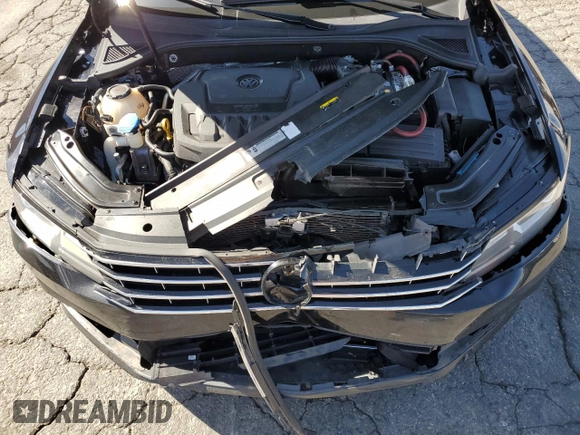 2019 Volkswagen Passat 2.0T Wolfsburg Edition with VIN 1VWLA7A33KC009589, listed as a Copart auction lot 45792655 with 92,187 mi miles and Salvage Title. Bid and sale history available at carsss.com. Image 12.