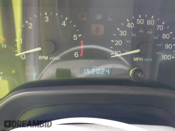 1999 Jeep Wrangler Sport with VIN 1J4FY19S1XP402974, listed as a IAAI auction lot 41659511 with 152,024 mi miles. Bid and sale history available at carsss.com. Image 7.