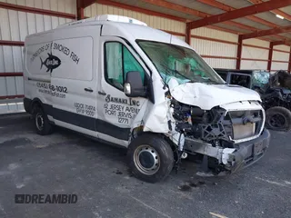 2021 Ford Transit Cargo with VIN 1FTBR1C86MKA10399, listed as a IAAI auction lot 42074285 with 55,572 mi miles and . Bid and sale history available at DreamBid. Image 1.
