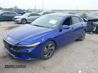 2024 Hyundai Elantra SEL with VIN KMHLS4DGXRU820304, listed as a IAAI auction lot 41895332 with 5,414 mi miles and . Bid and sale history available at DreamBid. Image 2.