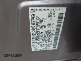2006 Nissan Xterra SE with VIN 5N1AN08U06C531408, listed as a IAAI auction lot 41429478 with 187,287 mi miles. Bid and sale history available at carsss.com. Image 9.