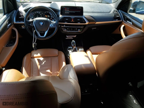 2019 BMW X3 xDrive30i with VIN 5UXTR9C51KLE21615, listed as a Copart auction lot 48917815 with 77,212 mi miles and Salvage Title. Bid and sale history available at carsss.com. Image 8.