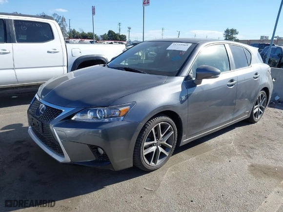 2015 Lexus CT 200h Hybrid with VIN JTHKD5BH7F2241188, listed as a IAAI auction lot 41259969 with 118,719 mi miles. Bid and sale history available at carsss.com. Image 2.