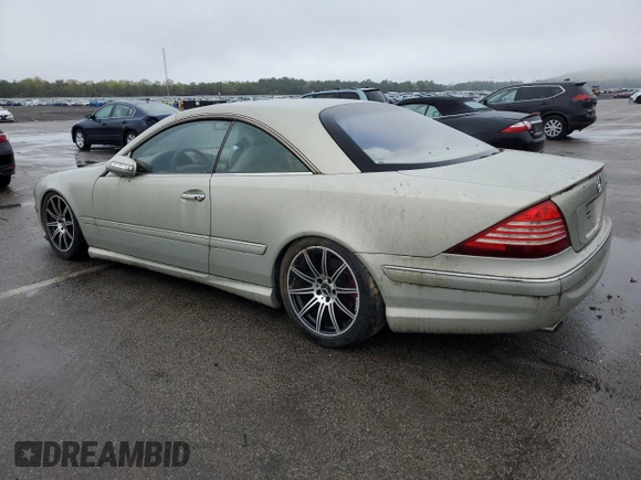 2004 Mercedes-Benz CL 500/600 with VIN WDBPJ75J94A040257, listed as a Copart auction lot 55802635 with 83,180 mi miles and Clean Title. Bid and sale history available at DreamBid. Image 2.