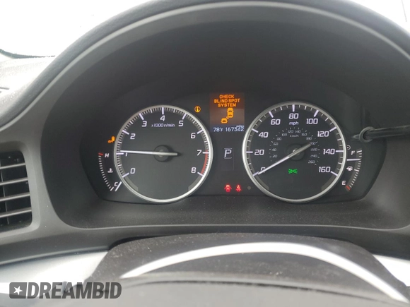 2016 Acura ILX Premium with VIN 19UDE2F76GA009861, listed as a Copart auction lot 59562115 with 167,342 mi miles and Salvage title. Bid and sale history available at DreamBid. Image 9.