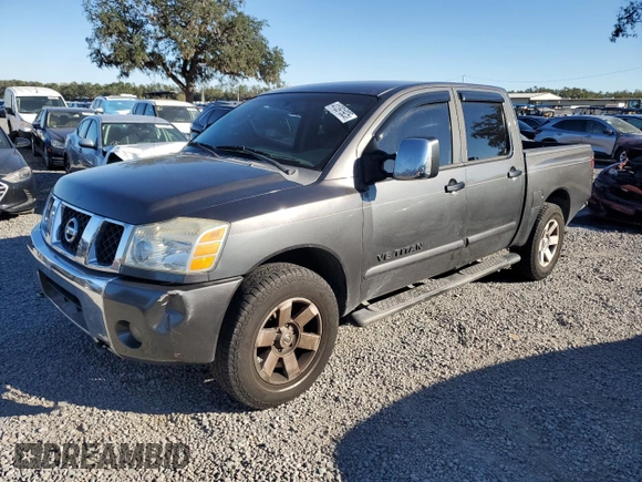 2007 Nissan Titan XE with VIN 1N6BA07A17N243282, listed as a Copart auction lot 41391925 with 158,843 mi miles and Salvage Title. Bid and sale history available at carsss.com. Image 1.