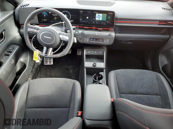 2025 Hyundai Kona Limited with VIN KM8HECA39SU193304, listed as a Copart auction lot 81146144 with 4,411 mi miles and Salvage Title. Bid and sale history available at DreamBid. Image 8.
