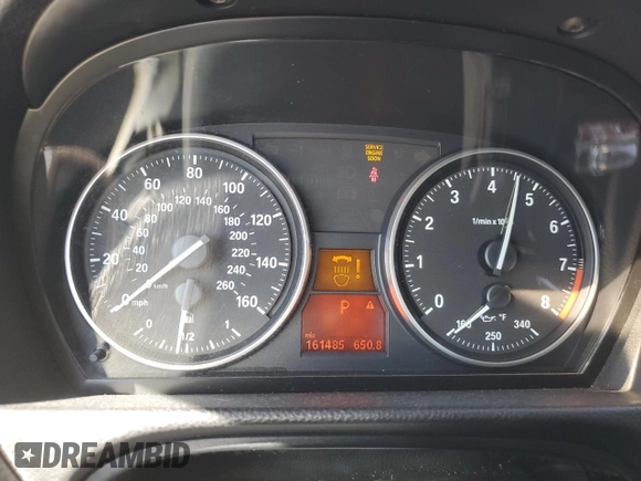 2012 BMW 3 Series 328i with VIN WBAKE5C58CE756212, listed as a Copart auction lot 46983495 with 161,485 mi miles and Salvage Title. Bid and sale history available at carsss.com. Image 9.