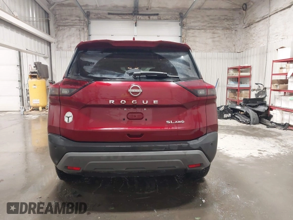 2022 Nissan Rogue SV with VIN 5N1BT3BB1NC671050, listed as a IAAI auction lot 41460321 with 42,009 mi miles. Bid and sale history available at carsss.com. Image 17.