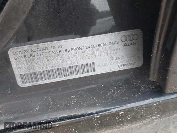 2011 Audi A4 Premium Plus z VIN WAUEFAFL0BN026421, wystawiony jako IAAI lot #42404826 z przebiegiem 210 201 mil mil oraz . Historia ofert i sprzedaży dostępna na DreamBid. Obrazek 9.