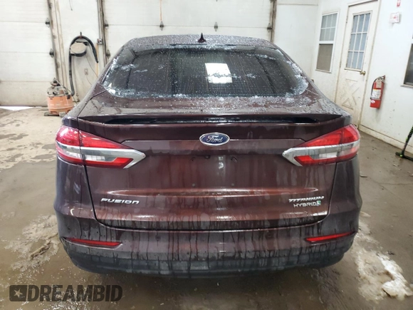 2019 Ford Fusion Hybrid Titanium with VIN 3FA6P0RU2KR211799, listed as a Copart auction lot 70843212 with 54,157 mi miles. Bid and sale history available at carsss.com. Image 6.