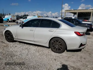 2021 BMW 3 Series 330i with VIN 3MW5R1J01M8B90237, listed as a Copart auction lot 50456685 with 44,152 mi miles and Non Repairable. Bid and sale history available at carsss.com. Image 2.