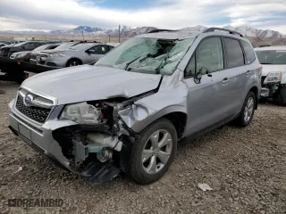 2015 Subaru Forester 2.5i Premium with VIN JF2SJADC8FH478341, listed as a Copart auction lot 65296462 with 136,855 mi miles and Salvage Title. Bid and sale history available at carsss.com. Image 2.
