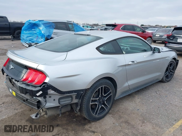 2019 Ford Mustang EcoBoost with VIN 1FA6P8TH1K5162110, listed as a IAAI auction lot 41626756 with 77,317 mi miles and . Bid and sale history available at carsss.com. Image 4.