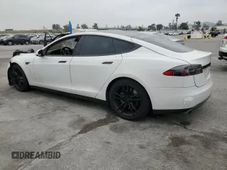 2013 Tesla Model S with VIN 5YJSA1DN4DFP13718, listed as a Copart auction lot 53118285 with Not Provided miles and Salvage Title. Bid and sale history available at carsss.com. Image 2.