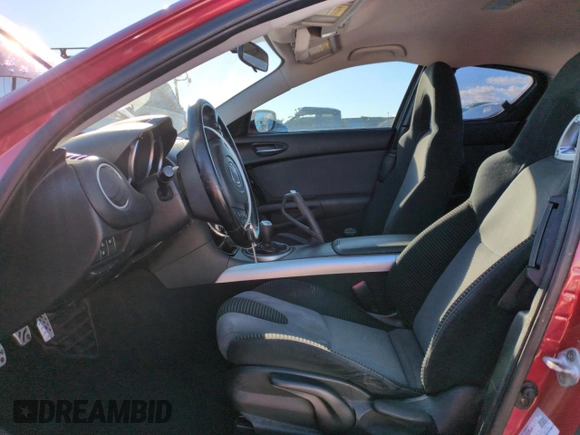 2004 Mazda RX-8 with VIN JM1FE173040121702, listed as a Copart auction lot 87037064 with 51,964 mi miles and Salvage Title. Bid and sale history available at carsss.com. Image 7.