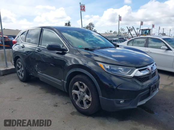 2017 Honda CR-V EX with VIN 7FARW1H55HE009693, listed as a IAAI auction lot 41539260 with 136,645 mi miles. Bid and sale history available at carsss.com. Image 1.
