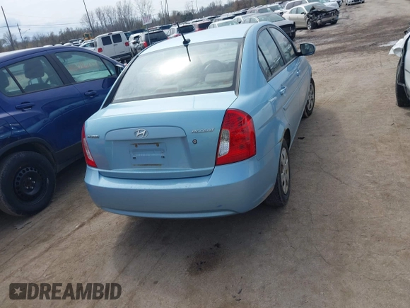 2010 Hyundai Accent GLS with VIN KMHCN4AC4AU427993, listed as a IAAI auction lot 42006357 with 208,298 mi miles. Bid and sale history available at carsss.com. Image 17.