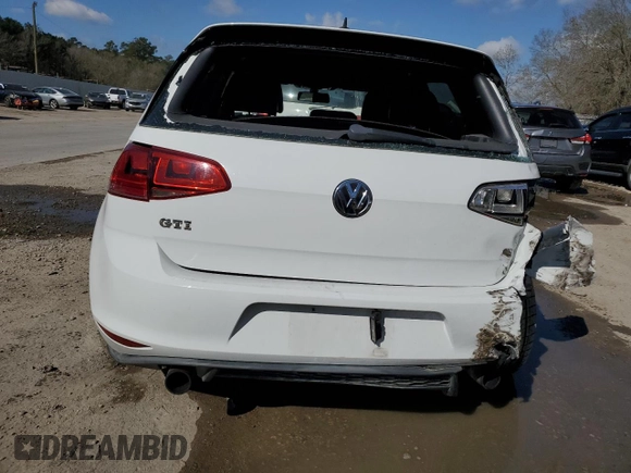 2015 Volkswagen GTI SE with VIN 3VW4T7AU2FM008901, listed as a Copart auction lot 48587105 with 1,477 mi miles and Salvage Title. Bid and sale history available at DreamBid. Image 6.