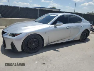 2023 Lexus IS 350 F Sport with VIN JTHGZ1B22P5069924, listed as a Copart auction lot 57846165 with 19,862 mi miles and Salvage title. Bid and sale history available at DreamBid. Image 1.
